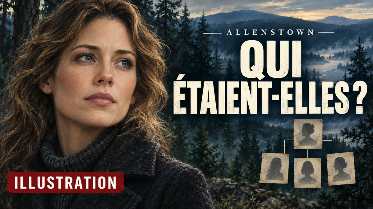 Miniature illustrée du documentaire ; portrait fictif, sans représentation d’une personne réelle de l’affaire.